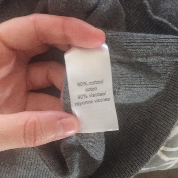 Studio Y gray cardigan beading small grey v-neck - Picture 6 of 6